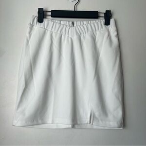 Princess Polly White V Front Waist Mini Skirt 6